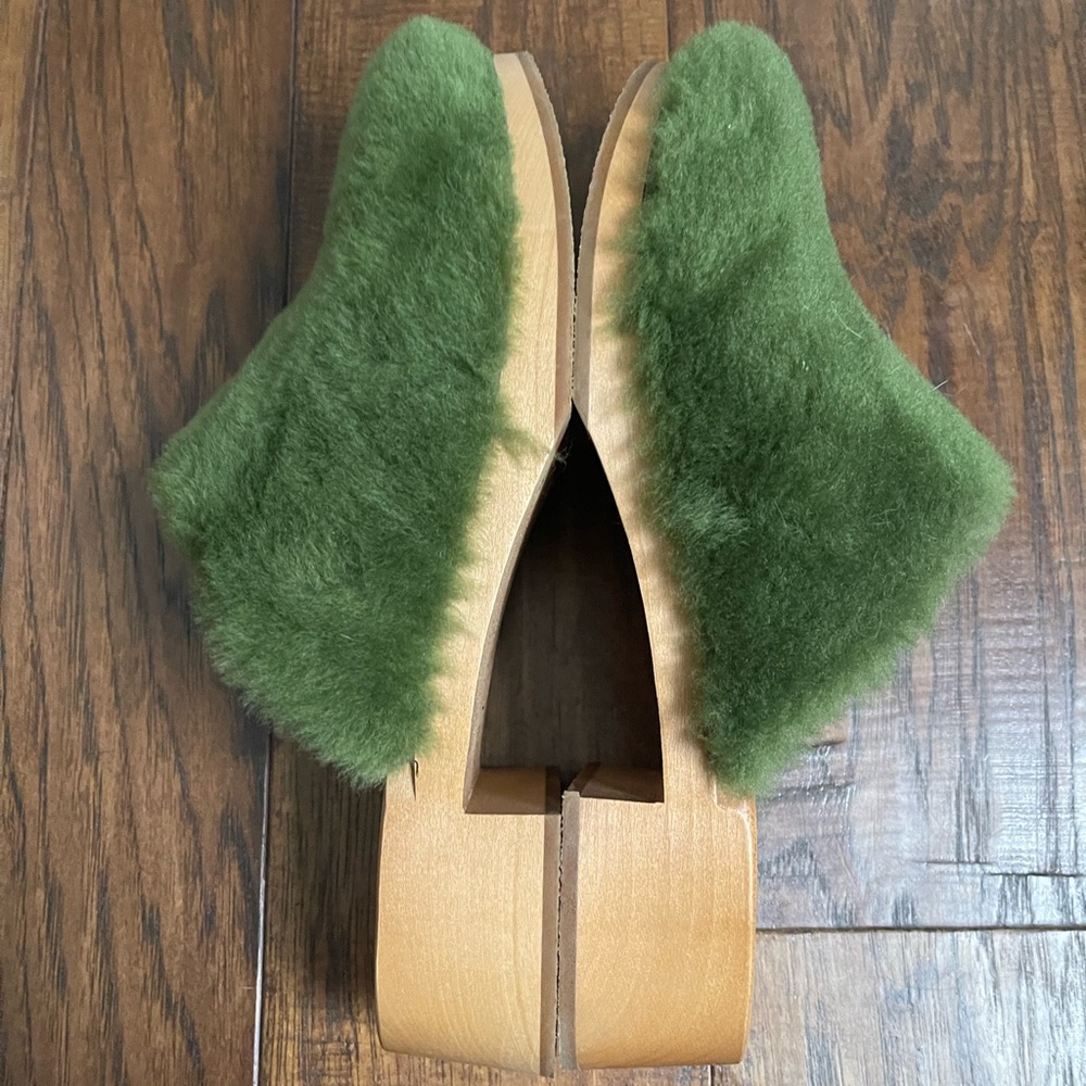 Swedish Hasbeens Fluff Clogs from Anthropologie - Picture 4 of 7